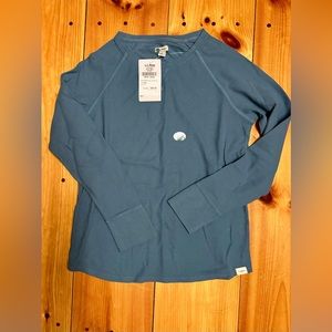 LL Bean Waffle Knit Womens Small NEW